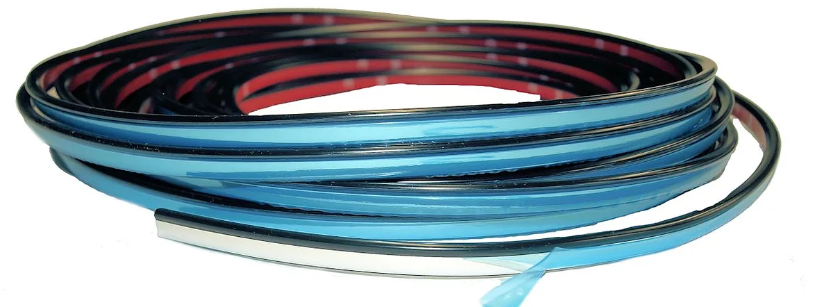 3/8" Tape-On with Bead Door Edge Molding