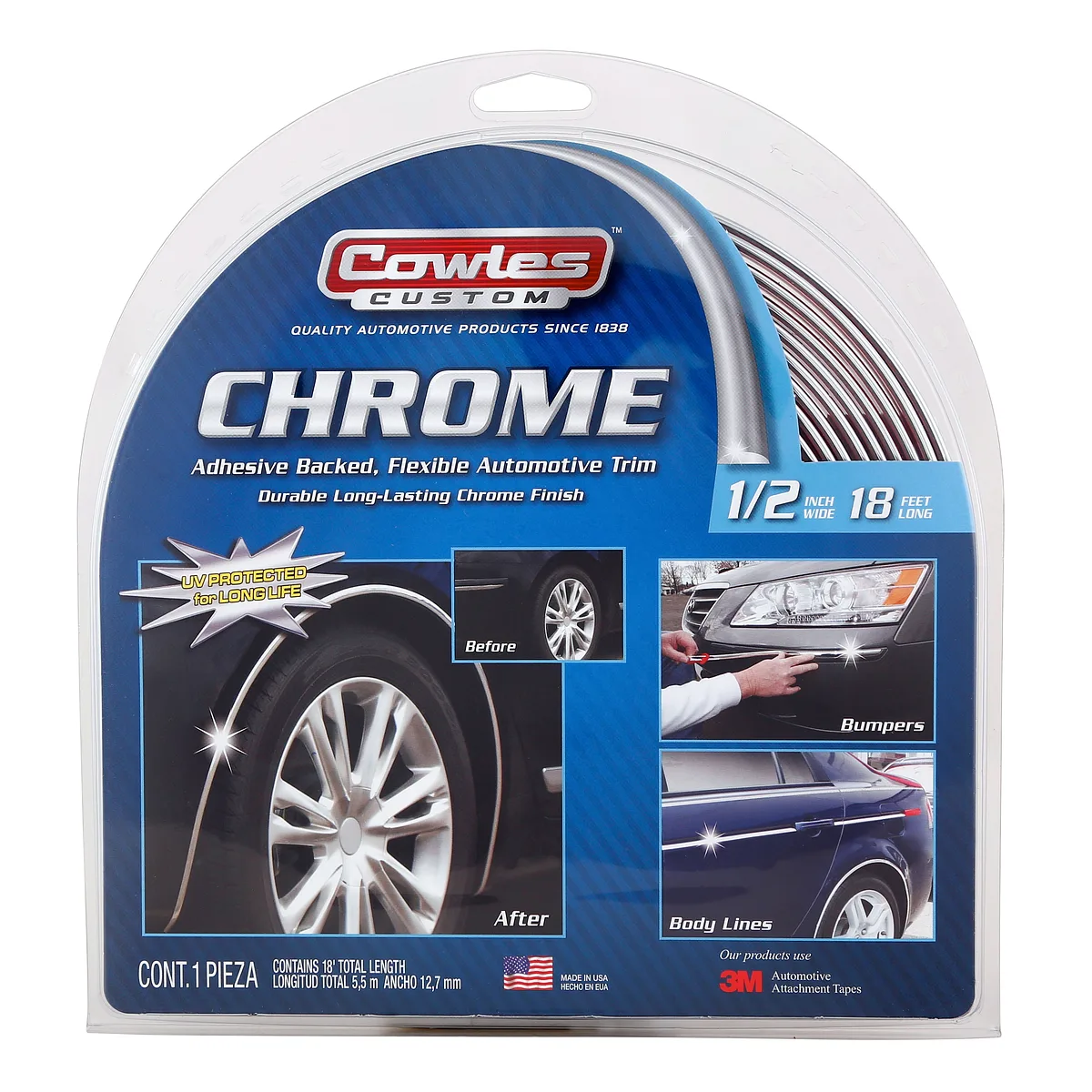 1/4" Half Round Wheel Well Molding
